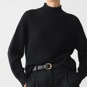 NWT women’s J. Crew 100% Cotton black Sweater size xxs
